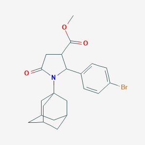 Methyl 1-(1-adamantyl)-2-(4-bromophenyl)-5-oxo-3-pyrrolidinecarboxylate