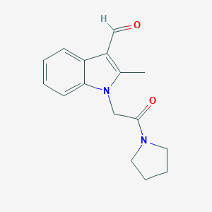 2-Methyl-1-(2-oxo-2-pyrrolidin-1-yl-ethyl)-1H-indole-3-carbaldehyde