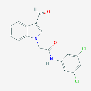 N-(3,5-dichlorophenyl)-2-(3-formyl-1H-indol-1-yl)acetamide