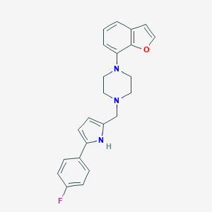 molecular formula C23H22FN3O B048052 艾乐哌唑 CAS No. 115464-77-2