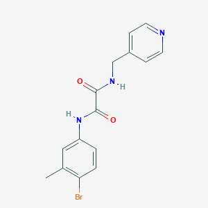 N'-(4-bromo-3-methylphenyl)-N-(pyridin-4-ylmethyl)oxamide
