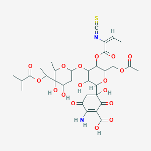molecular formula C32H42N2O17S B048055 O-Demethylpaulomycin B CAS No. 113592-08-8