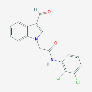 molecular formula C17H12Cl2N2O2 B480602 N-(2,3-dichlorophenyl)-2-(3-formyl-1H-indol-1-yl)acetamide CAS No. 496960-31-7