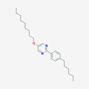 molecular formula C25H38N2O B048061 2-(4-Hexylphenyl)-5-(nonyloxy)pyrimidine CAS No. 121640-71-9