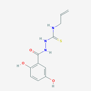 molecular formula C11H13N3O3S B4806394 N-allyl-2-(2,5-dihydroxybenzoyl)hydrazinecarbothioamide 