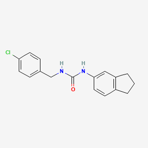 molecular formula C17H17ClN2O B4806705 N-(4-chlorobenzyl)-N'-(2,3-dihydro-1H-inden-5-yl)urea 