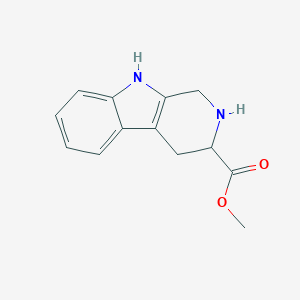 molecular formula C13H14N2O2 B048069 methyl 2,3,4,9-tetrahydro-1H-pyrido[3,4-b]indole-3-carboxylate CAS No. 16253-64-8