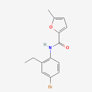 molecular formula C14H14BrNO2 B4807002 N-(4-bromo-2-ethylphenyl)-5-methylfuran-2-carboxamide 