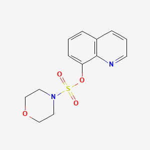 molecular formula C13H14N2O4S B4807088 Quinolin-8-yl morpholine-4-sulfonate 