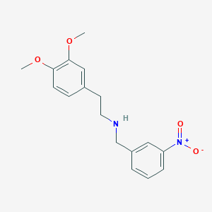 molecular formula C17H20N2O4 B4807233 N-(3,4-DIMETHOXYPHENETHYL)-N-(3-NITROBENZYL)AMINE 