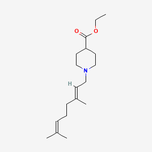 molecular formula C18H31NO2 B4807265 ethyl 1-(3,7-dimethyl-2,6-octadien-1-yl)-4-piperidinecarboxylate 