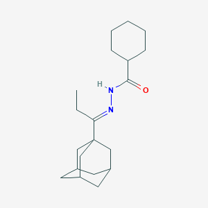 molecular formula C20H32N2O B4807269 N'-[1-(1-adamantyl)propylidene]cyclohexanecarbohydrazide 