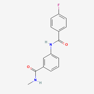 molecular formula C15H13FN2O2 B4807299 3-[(4-fluorobenzoyl)amino]-N-methylbenzamide 