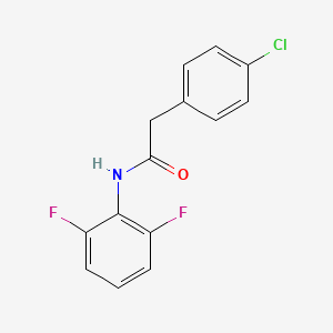 molecular formula C14H10ClF2NO B4807429 2-(4-chlorophenyl)-N-(2,6-difluorophenyl)acetamide 