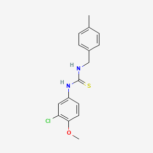 molecular formula C16H17ClN2OS B4807450 N-(3-chloro-4-methoxyphenyl)-N'-(4-methylbenzyl)thiourea 