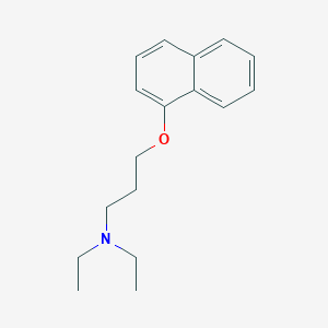 molecular formula C17H23NO B4807645 N,N-diethyl-3-naphthalen-1-yloxypropan-1-amine 
