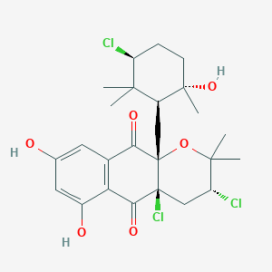 molecular formula C25H31Cl3O6 B048081 Napyradiomycin B4 CAS No. 111216-63-8