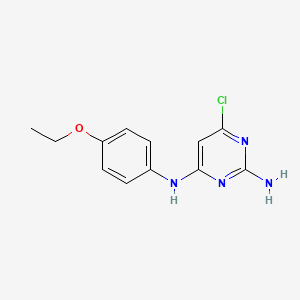 molecular formula C12H13ClN4O B4808101 n-(2-amino-6-chloro-4-pyrimidinyl)-n-(4-ethoxyphenyl)amine 
