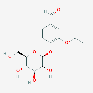molecular formula C15H20O8 B048083 Ethyl vanillin beta-D-glucopyranoside CAS No. 122397-96-0