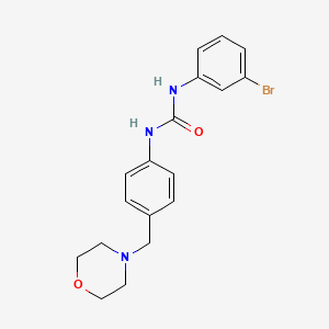 molecular formula C18H20BrN3O2 B4808591 N-(3-BROMOPHENYL)-N'-[4-(MORPHOLINOMETHYL)PHENYL]UREA 