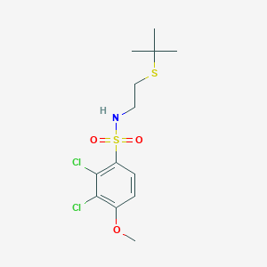 molecular formula C13H19Cl2NO3S2 B4808953 N-[2-(tert-butylthio)ethyl]-2,3-dichloro-4-methoxybenzenesulfonamide 