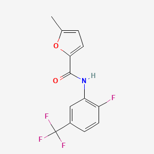 molecular formula C13H9F4NO2 B4809083 N-[2-fluoro-5-(trifluoromethyl)phenyl]-5-methylfuran-2-carboxamide 