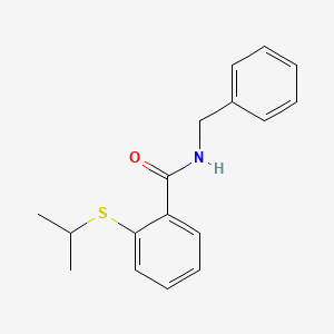 molecular formula C17H19NOS B4809217 N-BENZYL-2-(ISOPROPYLSULFANYL)BENZAMIDE 