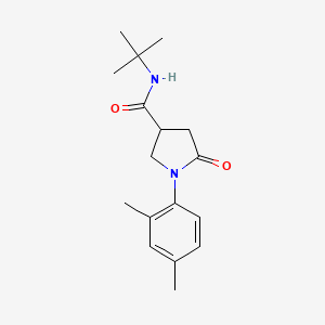 molecular formula C17H24N2O2 B4809326 N-tert-butyl-1-(2,4-dimethylphenyl)-5-oxopyrrolidine-3-carboxamide 