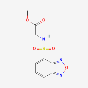 molecular formula C9H9N3O5S B4809643 METHYL 2-(2,1,3-BENZOXADIAZOLE-4-SULFONAMIDO)ACETATE 
