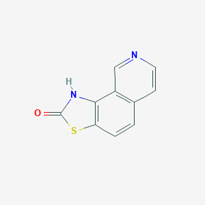 molecular formula C10H6N2OS B048097 Thiazolo[5,4-h]isoquinolin-2(1H)-one CAS No. 120546-70-5