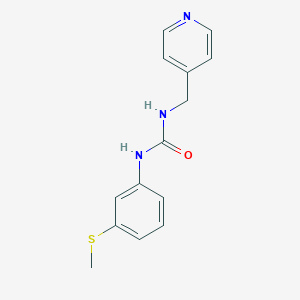 molecular formula C14H15N3OS B4809756 N-[3-(METHYLSULFANYL)PHENYL]-N'-(4-PYRIDYLMETHYL)UREA 