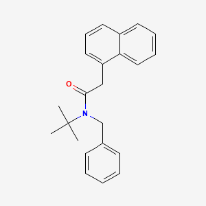 molecular formula C23H25NO B4809827 N-benzyl-N-tert-butyl-2-naphthalen-1-ylacetamide 