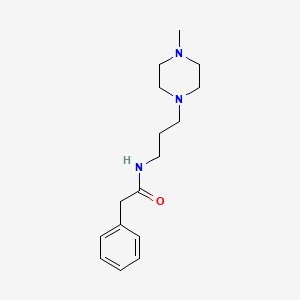 molecular formula C16H25N3O B4810113 N-[3-(4-methyl-1-piperazinyl)propyl]-2-phenylacetamide 