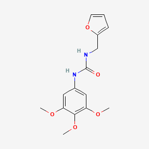 molecular formula C15H18N2O5 B4810121 N-(2-furylmethyl)-N'-(3,4,5-trimethoxyphenyl)urea 