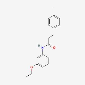 molecular formula C18H21NO2 B4810221 N-(3-ethoxyphenyl)-3-(4-methylphenyl)propanamide 