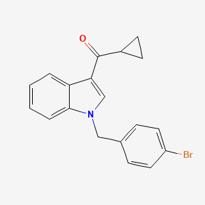 molecular formula C19H16BrNO B4810485 [1-(4-bromobenzyl)-1H-indol-3-yl](cyclopropyl)methanone 