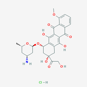 molecular formula C27H30ClNO10 B048117 Esorubicin hydrochloride CAS No. 63950-06-1
