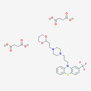 molecular formula C34H44F3N3O10S B048122 Oxaflumazine disuccinate CAS No. 7450-97-7