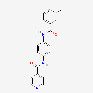 molecular formula C20H17N3O2 B4812476 N-(4-(3-Methylbenzamido)phenyl)isonicotinamide 