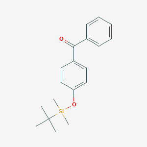 molecular formula C19H24O2Si B048127 (4-(tert-Butyldimethylsilanyloxy)phenyl)phenylmethanone CAS No. 120727-58-4