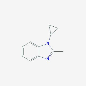 molecular formula C11H12N2 B048129 1-Cyclopropyl-2-methylbenzimidazole CAS No. 118482-04-5