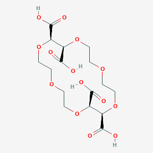 molecular formula C16H24O14 B048136 (2R,3R,11R,12R)-1,4,7,10,13,16-Hexaoxacyclooctadecane-2,3,11,12-tetracarboxylic acid CAS No. 119719-58-3