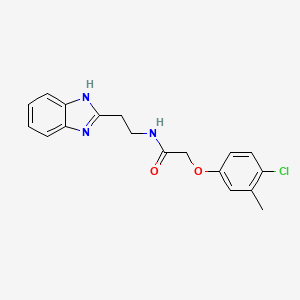 molecular formula C18H18ClN3O2 B4813773 N-[2-(1H-benzimidazol-2-yl)ethyl]-2-(4-chloro-3-methylphenoxy)acetamide 