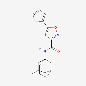 molecular formula C18H20N2O2S B4814131 N~3~-(1-ADAMANTYL)-5-(2-THIENYL)-3-ISOXAZOLECARBOXAMIDE 