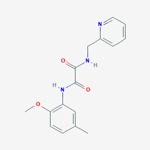 molecular formula C16H17N3O3 B4814249 N-(2-methoxy-5-methylphenyl)-N'-(2-pyridinylmethyl)ethanediamide 