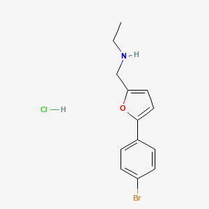 molecular formula C13H15BrClNO B4814524 N-[[5-(4-bromophenyl)furan-2-yl]methyl]ethanamine;hydrochloride 