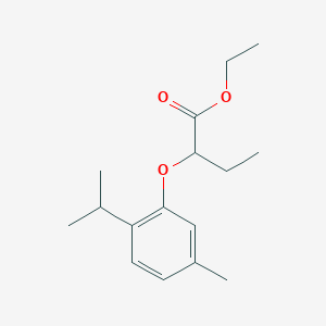 molecular formula C16H24O3 B4815287 ethyl 2-(2-isopropyl-5-methylphenoxy)butanoate 