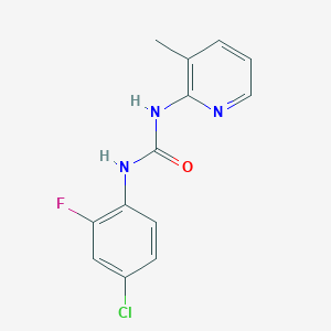 molecular formula C13H11ClFN3O B4815342 N-(4-CHLORO-2-FLUOROPHENYL)-N'-(3-METHYL-2-PYRIDYL)UREA 