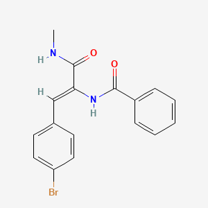 molecular formula C17H15BrN2O2 B4815668 N-[(Z)-1-(4-bromophenyl)-3-(methylamino)-3-oxoprop-1-en-2-yl]benzamide 