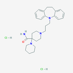 molecular formula C₂₈H₄₀Cl₂N₄O B048158 Carpipramine dihydrochloride CAS No. 7075-03-8